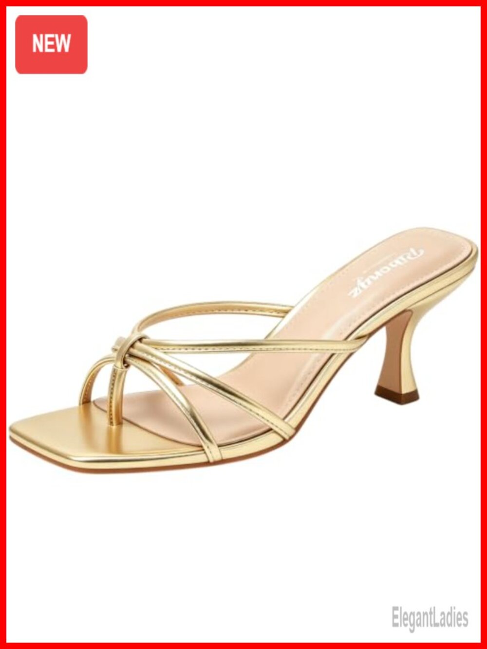 Mule Kitten Heels Dressy Square Open Toe Strappy Backless Comfortable Slip On